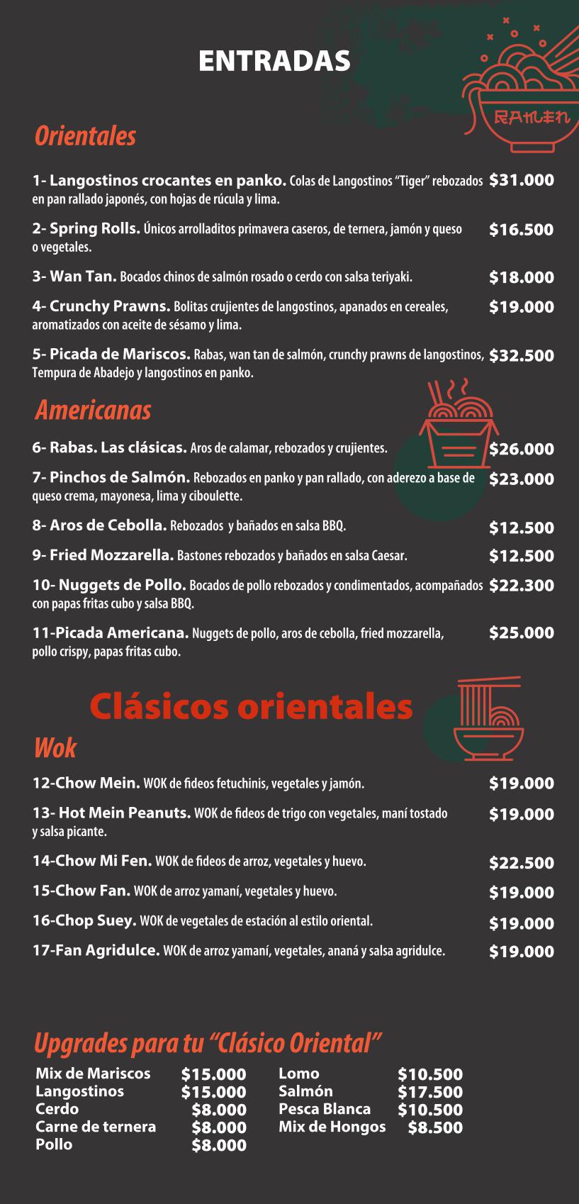 Menú Delivery 14 septiembre -2
